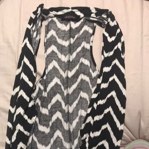 Long chevron vest